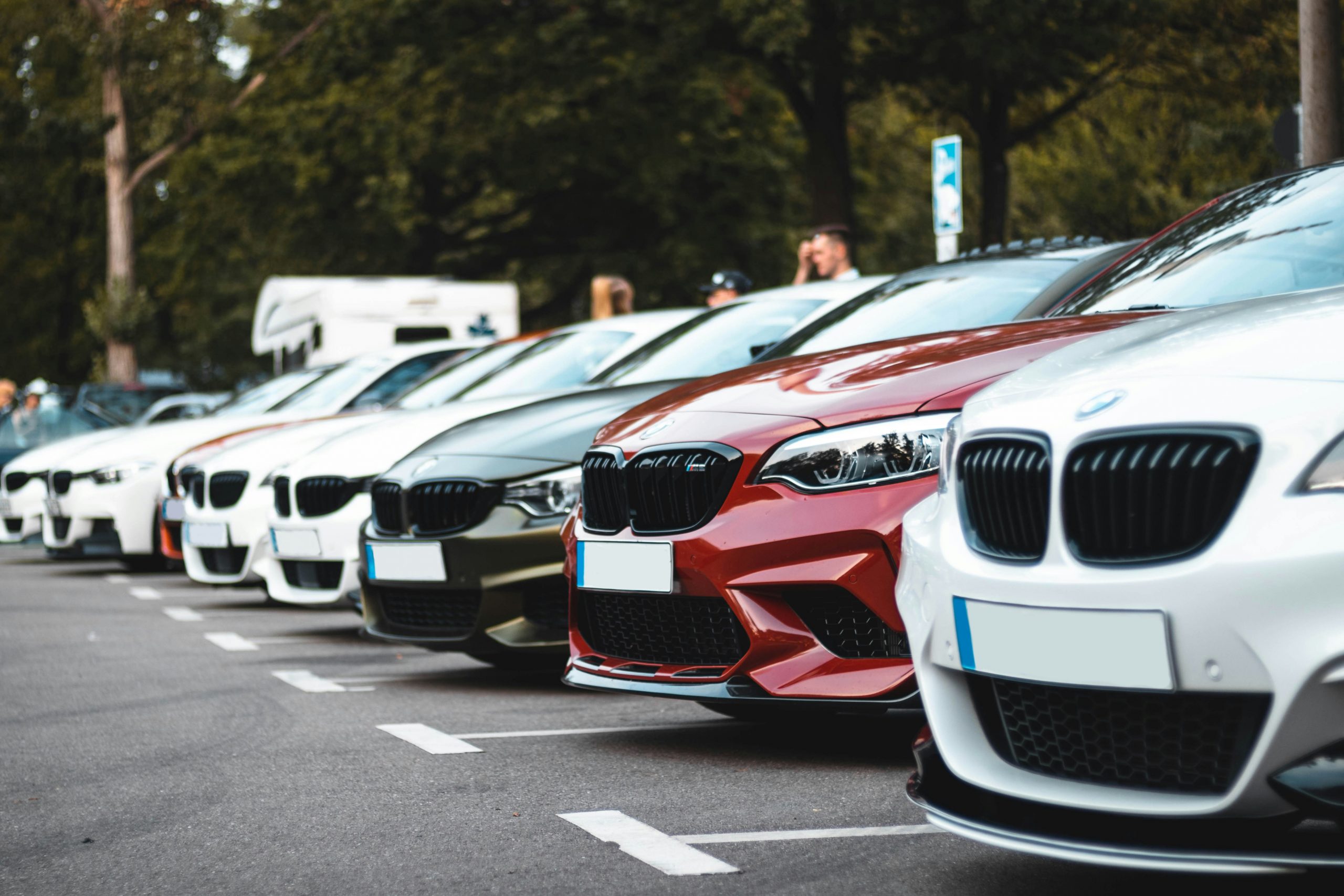 cars in a dealership